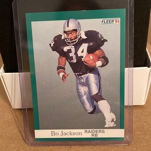 Bo Jackson Fleer 91  Raiders RB Card #110